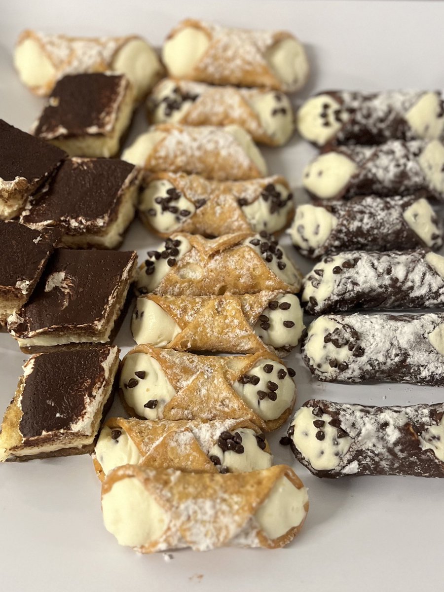 rightfieldstand's tweet photo. A big 🫡 to the @NERevolution for the cannoli and tiramisu squares in the press buffet https://t.co/R0ROfpxj7R