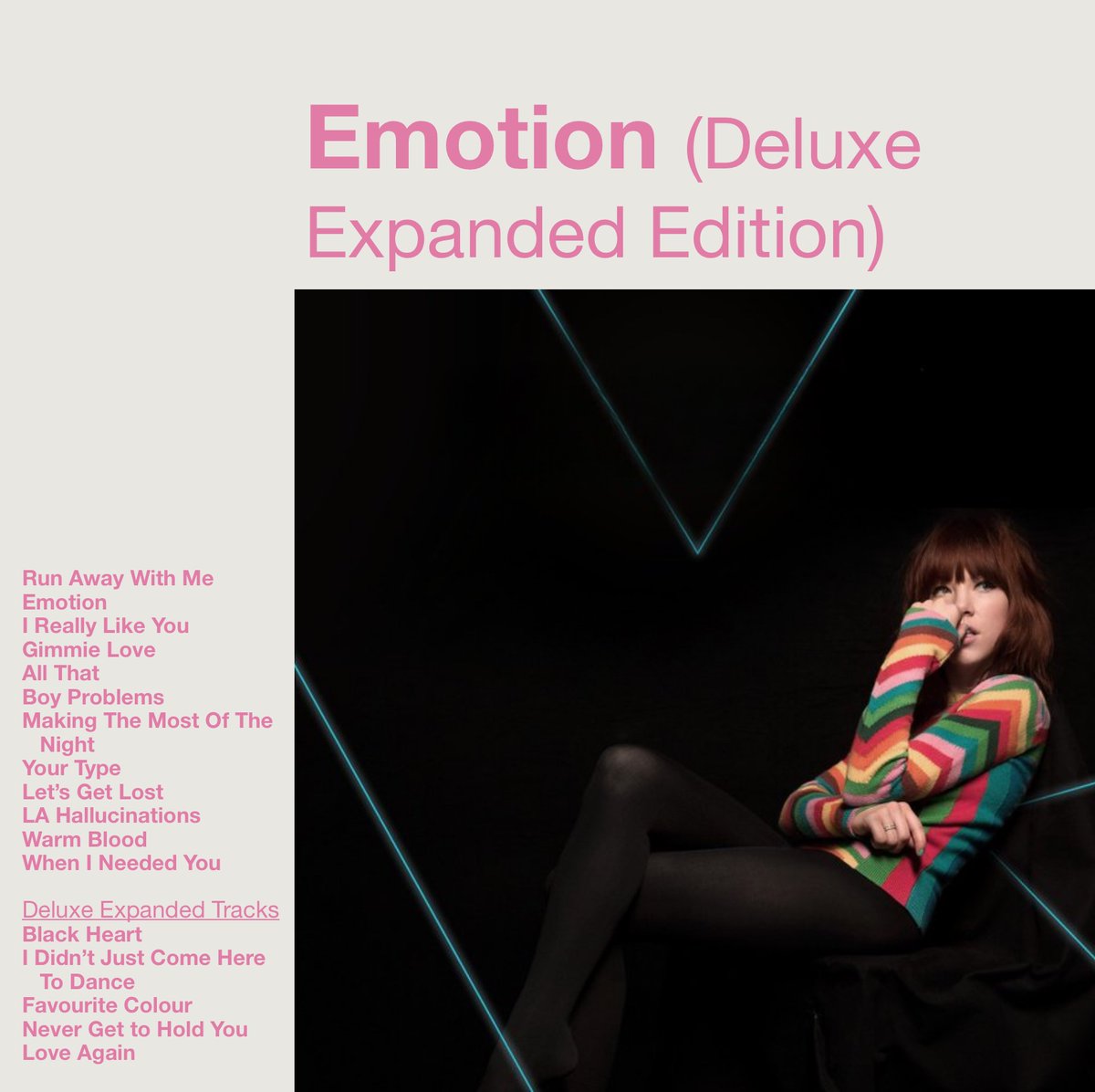 midnightscovers's tweet image. Emotion (Deluxe Expanded Edition) by @carlyraejepsen