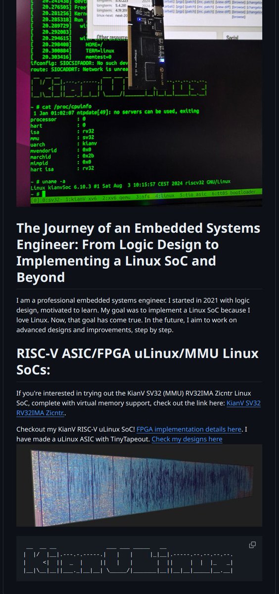 The Journey of an Embedded Systems Engineer: From Logic Design to Implementing a Linux SoC and Beyond

github.com/splinedrive/ki…