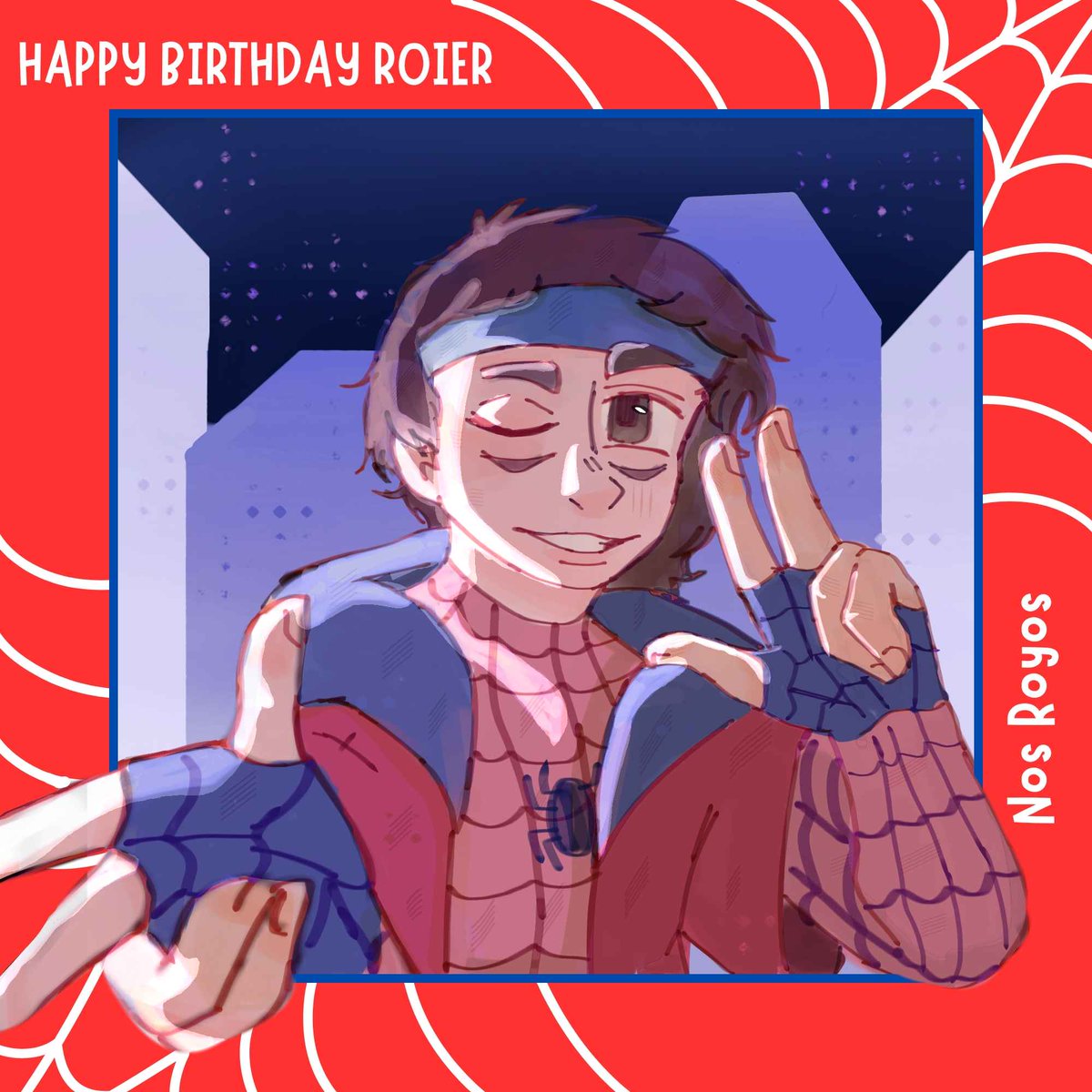 NosRoyosART's tweet photo. Collab por el cumpleaños de @Roiereal by Nos Royos Server!🕷️🕸️

Dibujo hecho por:  @Gobrikitt

#RoierDay #roierfanart #ROIERVERSE #roier #RoierFelizCum https://t.co/pdvn2iBGZZ