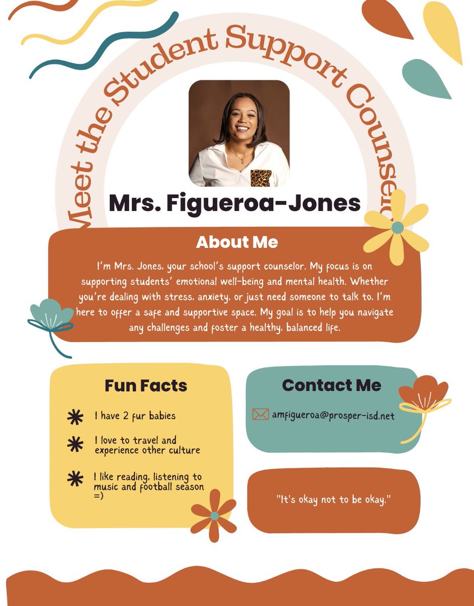 Meet <a href="/Mrs_Jones55/">A.Jones</a>. Student support counselor at <a href="/RockHillHS/">Rock Hill High School</a>