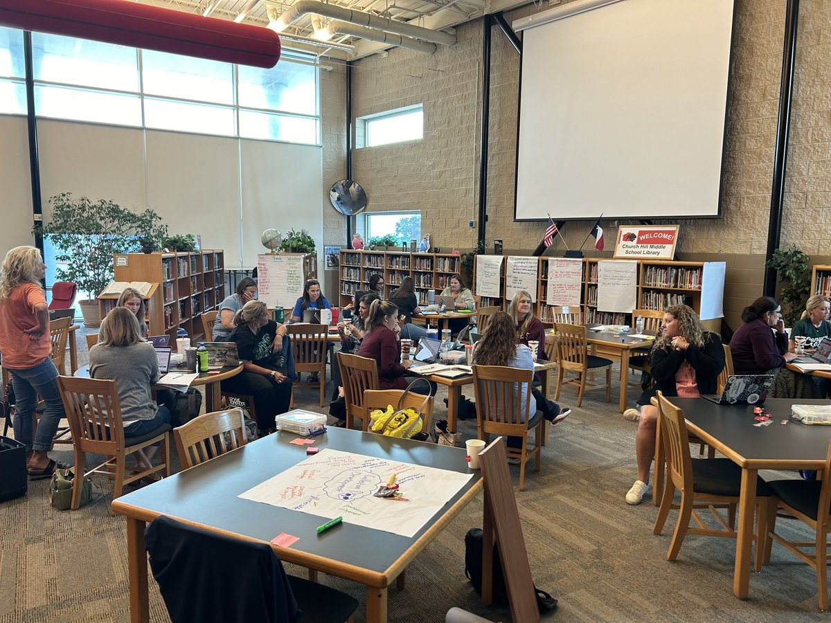 techylibrarian1's tweet photo. I got to spend my Friday with @cisdnews librarians! We have some exciting things planned for this school year. Our focus is collection development and reading initiatives! @ComalDL #ComalLibraries #ComalReads #schoollibrariesmatter #txasl https://t.co/9WhT7QiPrT