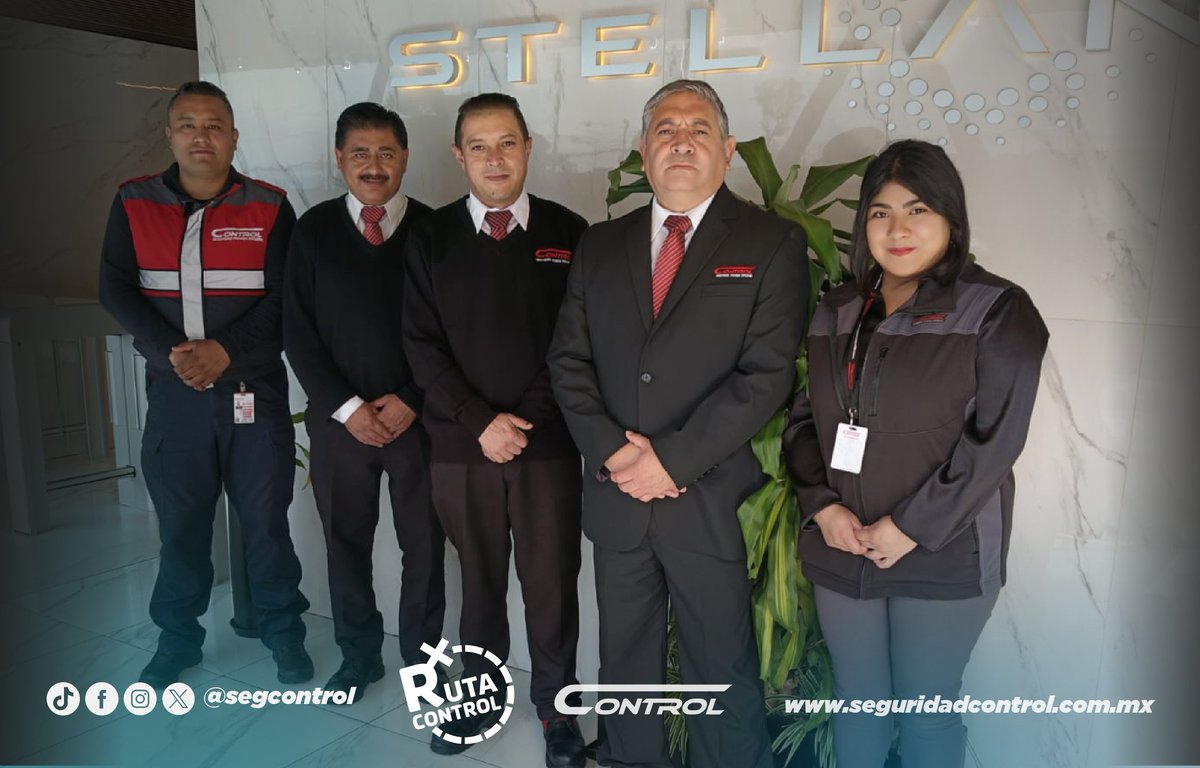 segcontrol's tweet image. En nuestra práctica #RutasControl para poder conocerlos y escuchar sus necesidades.

En esta ocasión visitamos los servicios de Stellantis en compañía de la Coordinadora de Cultura Organizacional y el Supervisor de zona.

#GuardiaControl #YoSoyControl #SeguridadControl