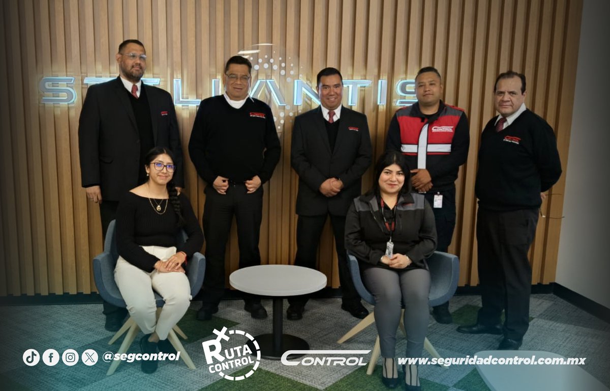 segcontrol's tweet image. En nuestra práctica #RutasControl para poder conocerlos y escuchar sus necesidades.

En esta ocasión visitamos los servicios de Stellantis en compañía de la Coordinadora de Cultura Organizacional y el Supervisor de zona.

#GuardiaControl #YoSoyControl #SeguridadControl