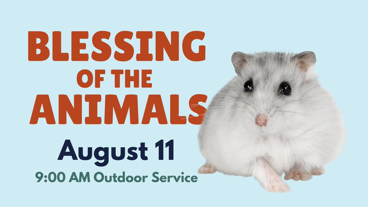 Liberty_Pres's tweet photo. Bring your beloved pet, service companion, or even a favorite stuffed animal to this beloved annual event! Join us at 9AM for this special outdoor service.

If you have allergies, then come to our regular indoor service in the Barn Sanctuary at 10:00 AM. https://t.co/70aYa9YjGL