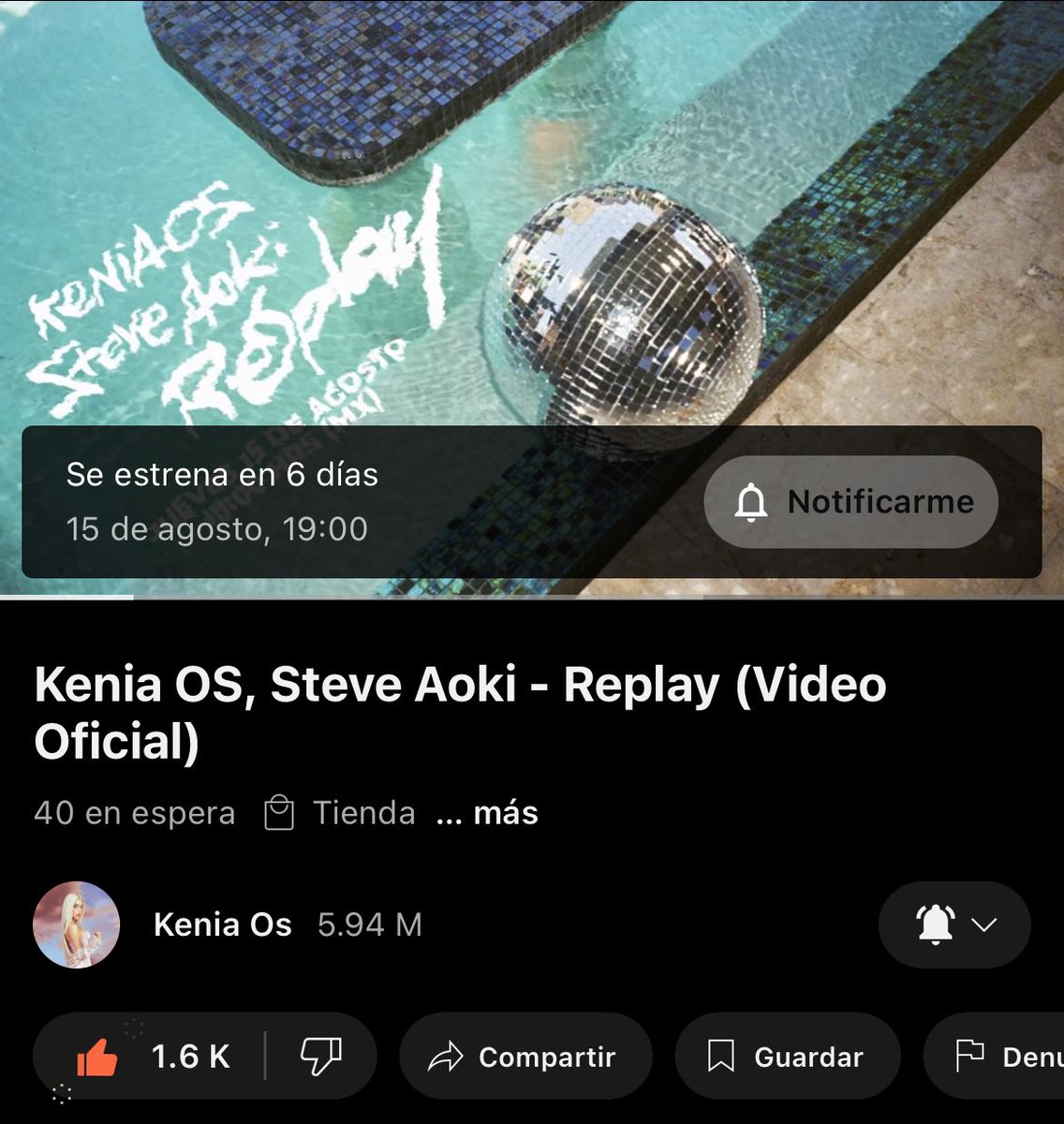 ecuakeninis's tweet photo. Ya está disponible el recordatorio para “Replay” la nueva canción de @keniaos en colaboración con @steveaoki que estará disponible el 15 de Agosto https://t.co/M4uEODxveg