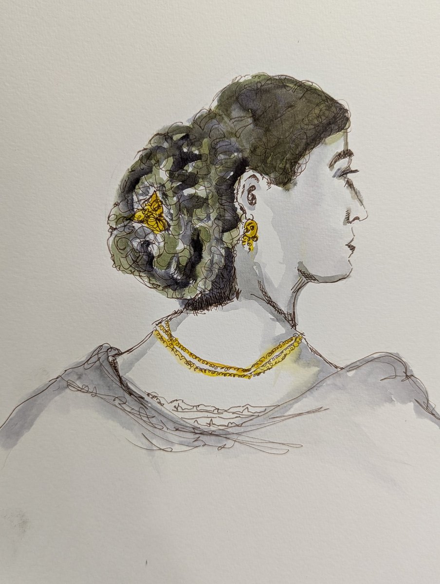 My version of Anna Risi by Ferdinand Keller 1869 <a href="/StudioTeaBreak/">Virtual Studio</a> #portraitchallenge
