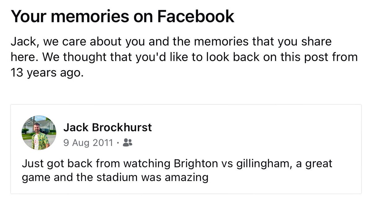 jack_brockk's tweet photo. Nice little Facebook memory today, and tomorrow we will be back again for Villareal 💪🏼 #BHAFC https://t.co/JWJ2kkcQNY
