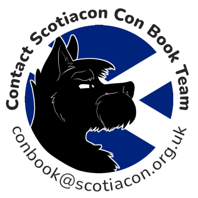 Hi there! Do you want to share your artistic talent with our attendees? Conbook submissions are now open! The image below is a guide to what we're looking for and the required specs. Contributions should be sent to the address below. The closing date is Oct 31st, happy arting!