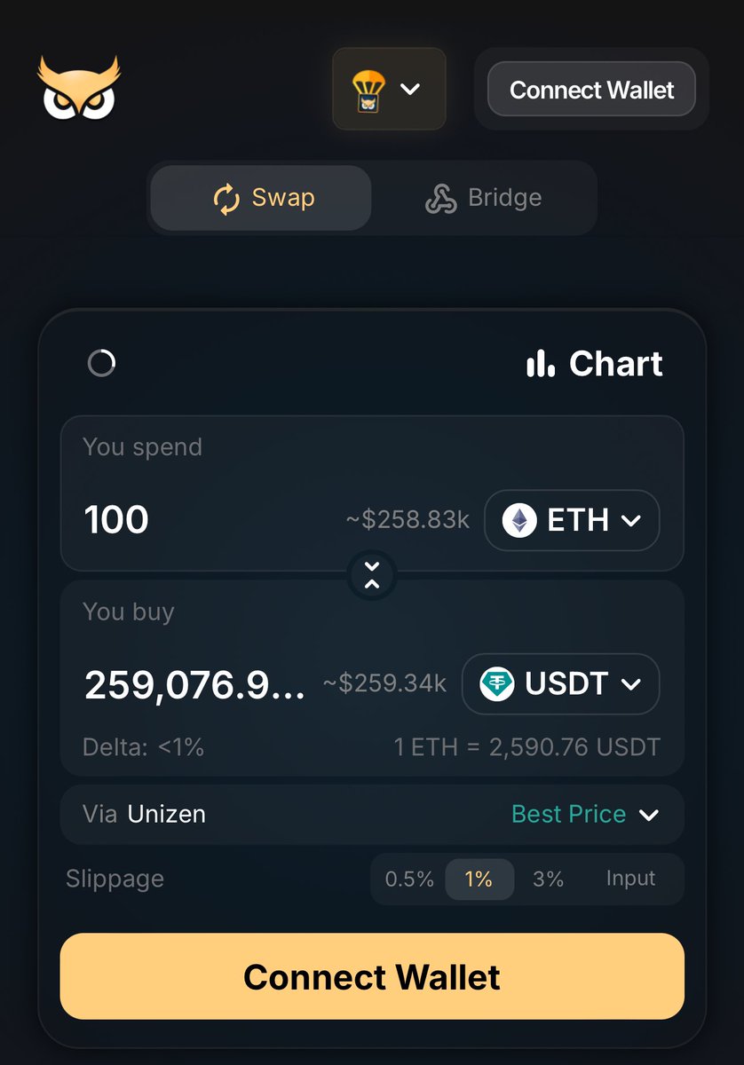 BarryBlockchain's tweet photo. 🔝 @unizen_io beating all leading DEX aggregators with this trade.

🔥 They’re also beating @coinbase by a mile.

🐳 Take note - this is better than CEX.

Martin also just commented to watch out for an announcement this weekend. PMM? https://t.co/ozUszCTKyE