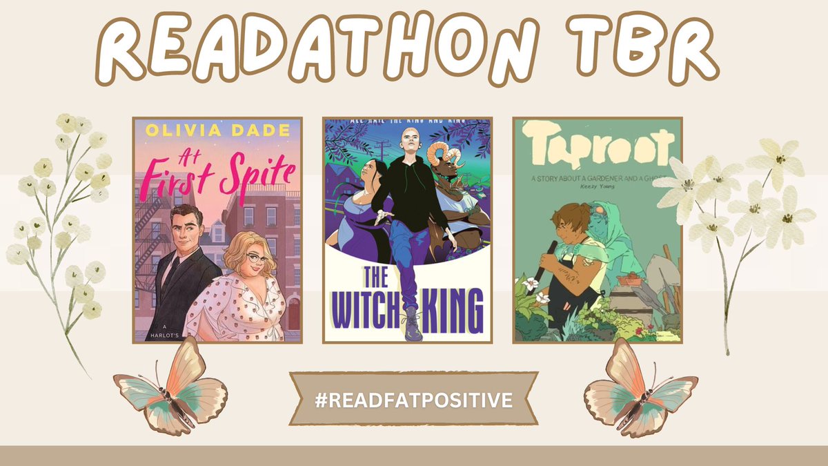 bookcheshirecat's tweet photo. It's the first day of the #ReadFatPositive Readathon and I'm so excited!! Here's what I'll be reading💞 https://t.co/Tjl5s3YxPi