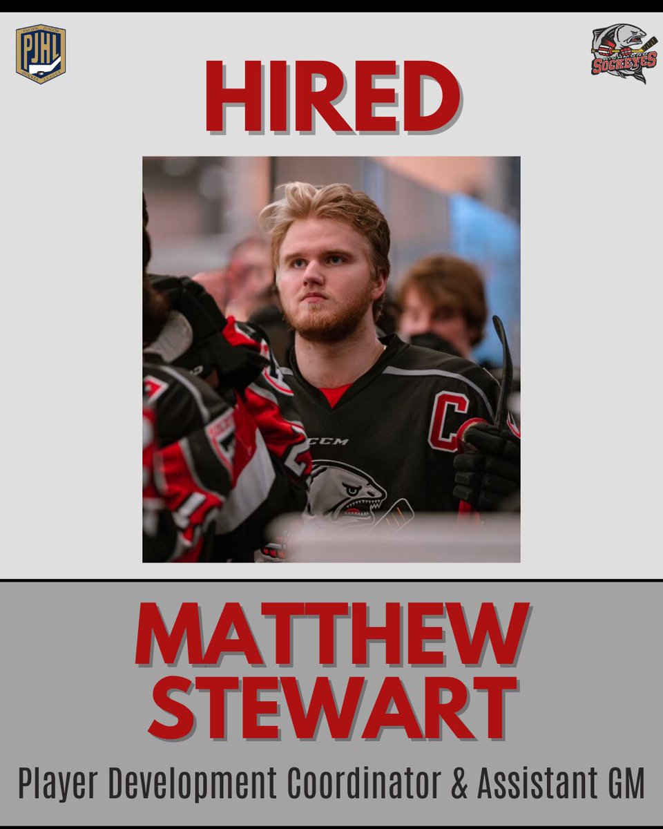 RSockeyes's tweet photo. Hired!

We are excited to announce that we have hired Matthew Stewart as our new Player Development Coordinator and Assistant General Manager!

We are excited to have Stew on board and committed to the Richmond Sockeyes!

#richmondsockeyes https://t.co/jCmBe3m67Y