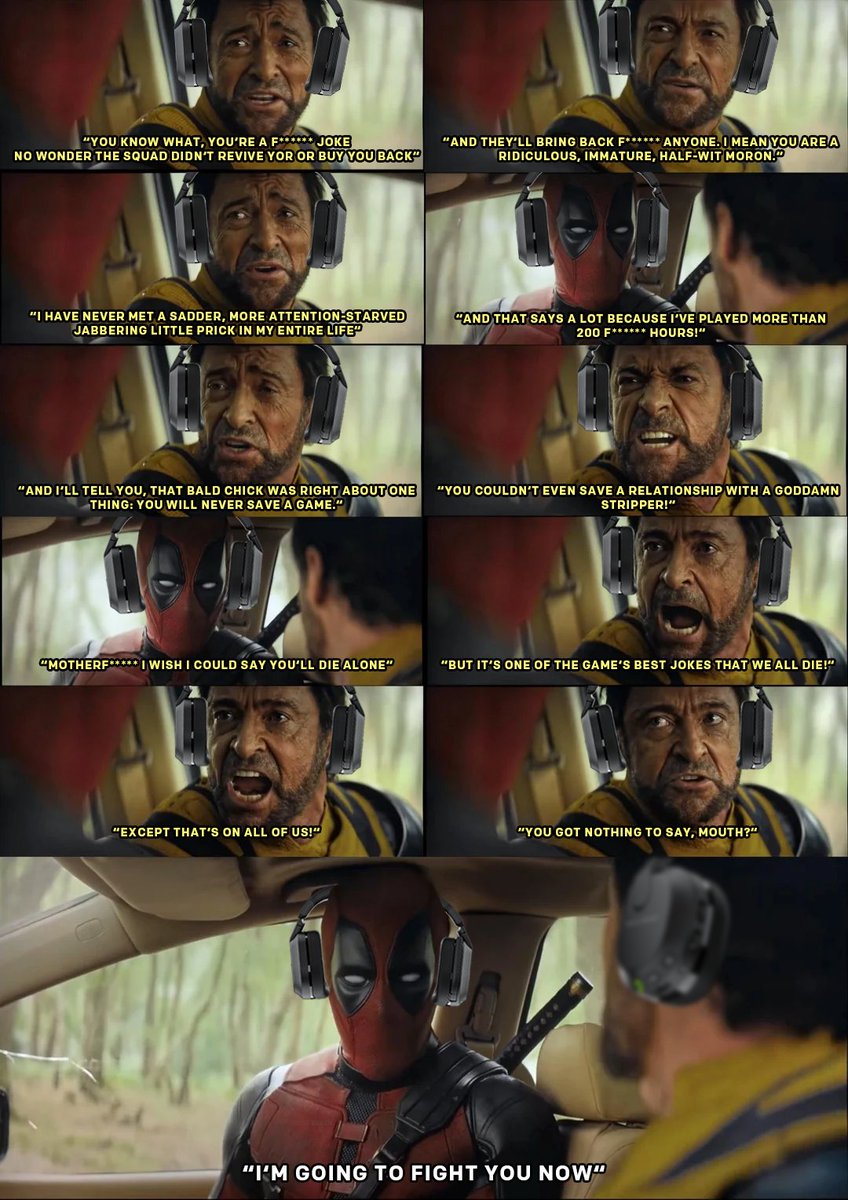 Standard post-game party chat