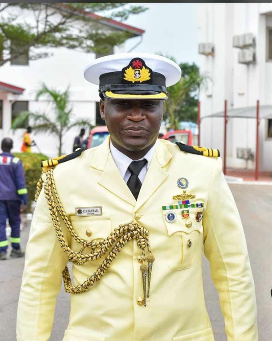 ZagazOlaMakama's tweet photo. NIGERIAN NAVY RESCUES 59 PERSONS FROM DROWNING IN TURBULENT WATERS BUT LOSES ONE OFFICER

On 30 July 2024, the Nigerian Navy received a distress call from MV AMBIKA 4, a dredging vessel working at Okpobo field contracted to Sterling Global Oil Limited. It was reported that the vessel was at risk of sinking near Okpobo River entrance, an area known to be turbulent at this time of the year. Accordingly, Nigerian Navy Forward Operating Base BONNY deployed a Rescue Team comprising 10 armed personnel in 2 Interceptor Boats led by the Base Operations Officer Lieutenant Commander Gideon Yashim Gwaza, for the rescue operation. 

Attempts to approach the distressed vessel proved challenging due to the force of the waves and another squadron of 3 boats was dispatched to reinforce the rescue team. Additionally, another vessel, Nigerian Navy Ship GONGOLA, drones, Nigerian Navy Helicopters, and one Nigerian Air Force helicopter were deployed for the Search and Rescue mission. 

Eventually, all 59 crew were rescued successfully but the Base Operations Officer, Lieutenant Commander Gideon Yashim Gwaza paid the supreme price. He fell overboard accidentally during the rescue operation which lasted for about 10 hours from midnight of 29 July 2024 to 1000 hours on 30 July 2024. The Nigerian Navy deeply mourns the loss of Lieutenant Commander Gideon Yashim Gwaza, who bravely risked his life to save others. Lieutenant Commander Gwaza was a well-trained combat diver whose painful death reflects the risks and sacrifices of Nigerian Navy personnel towards the safety of Nigeria’s maritime domain. His dedication and sacrifice will forever be remembered.

A ADAMS-ALIU
Commodore
Director of Information