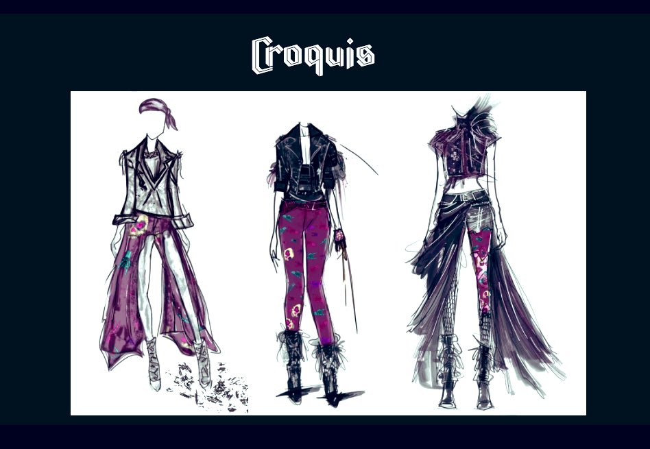 pedrobicalho12's tweet image. Gostaram dos meus croquis e da estampa que criamos para design de superfície?
Tema : Glam Rock.

#designdemoda #moda #estamparia #rapport #uemg #fashion