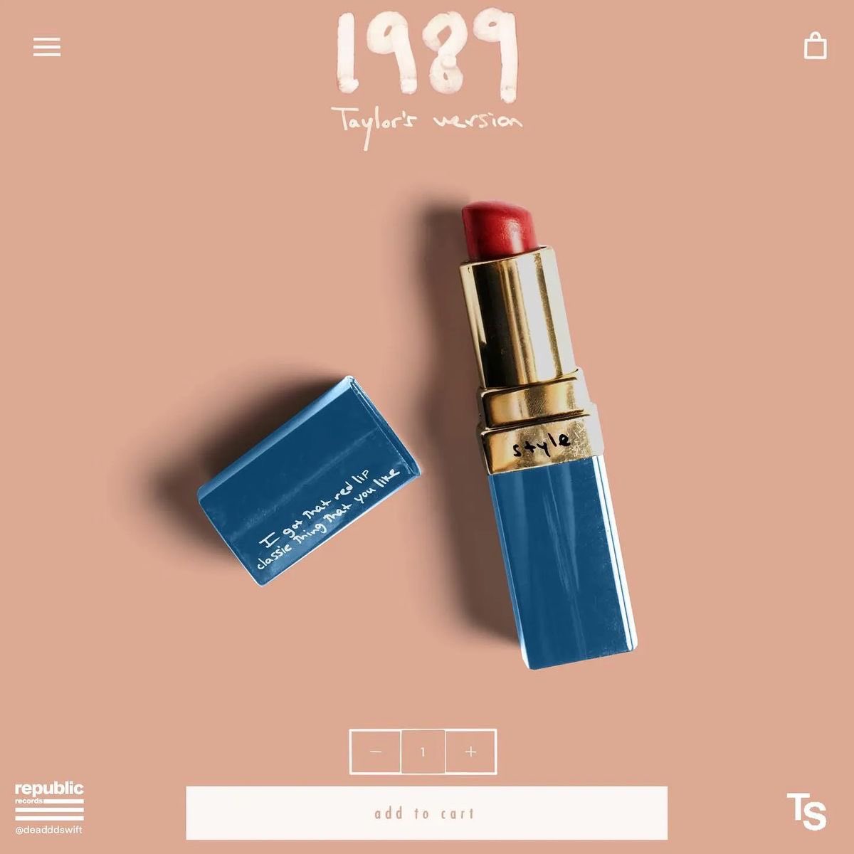 giftedswifted's tweet image. It would’ve been so iconic if she had released a red lip for 1989 tv