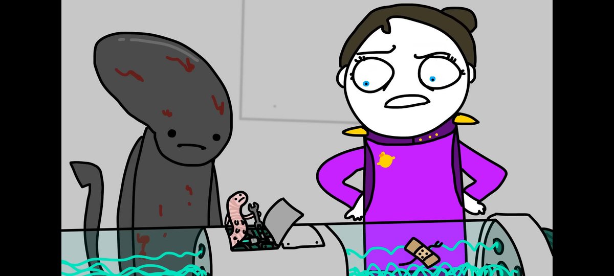 Da ist irgendwo der Wurm drin!
Oh Verzeihung, Fähnrich Wurm...ich hatte Sie übersehen...
Und wieso ist da eigentlich ein Pflaster auf dem Schiffsantrieb?

youtu.be/XWs_tTUPULk?si…

#StarStarSpace #coldmirror