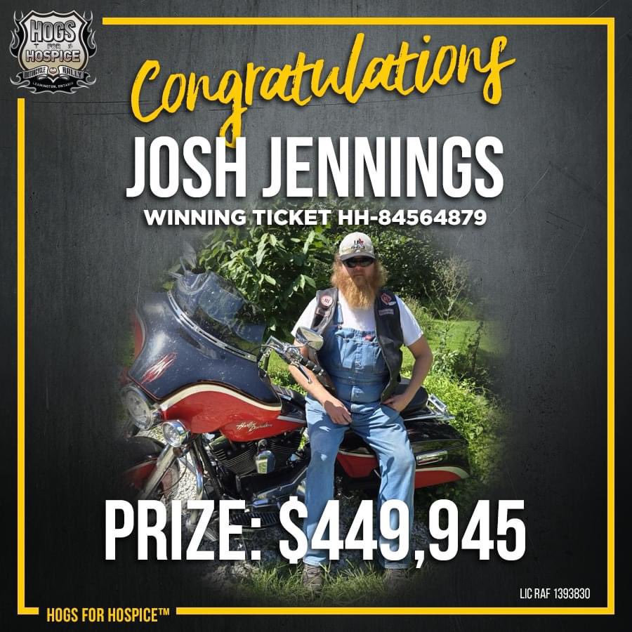 Erie Shores Health Foundation (@esh_foundation) on Twitter photo CONGRATULATIONS TO THE H4H 50/50 2024 GRAND PRIZE WINNER, JOSH JENNINGS!!
Thank you Josh and to each and every person that supported Hogs for Hospice 2024! 🏍️ <a href="/Hogs4Hospice/">Hogs4Hospice</a> <a href="/HospiceWindsor/">The Hospice of Windsor and Essex County</a> CONGRATULATIONS TO THE H4H 50/50 2024 GRAND PRIZE WINNER, JOSH JENNINGS!!
Thank you Josh and to each and every person that supported Hogs for Hospice 2024! 🏍️ <a href="/Hogs4Hospice/">Hogs4Hospice</a> <a href="/HospiceWindsor/">The Hospice of Windsor and Essex County</a>