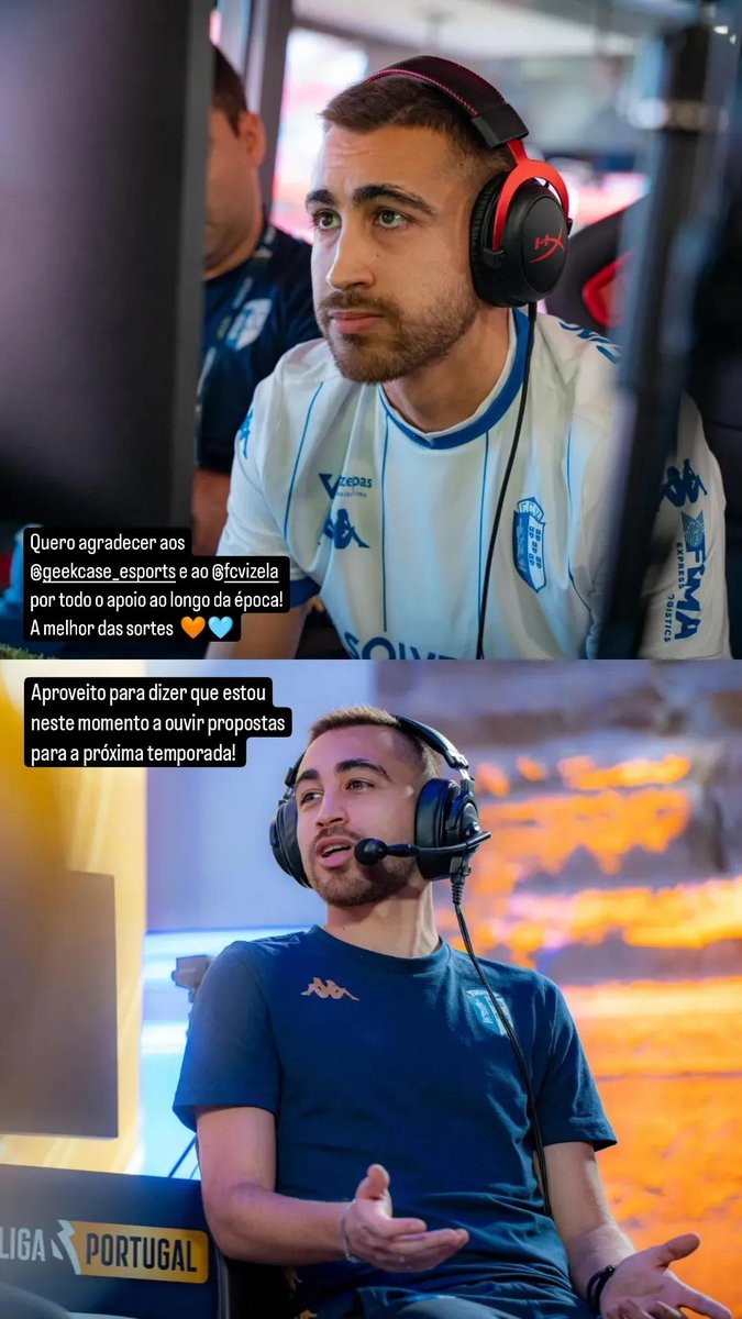 ➡️ My contract with <a href="/GeekcaseeSports/">GeekCase Esports</a> / <a href="/FCVizelaOficial/">FCVizela</a> ended so I'm open to listen to any offers for EAFC 25! 

➡️ O meu contrato com os GeekCase/ Vizela chegou ao fim portanto estou disponível para ouvir propostas para o EAFC 25!

Retweets and likes are appreciated! ❤️