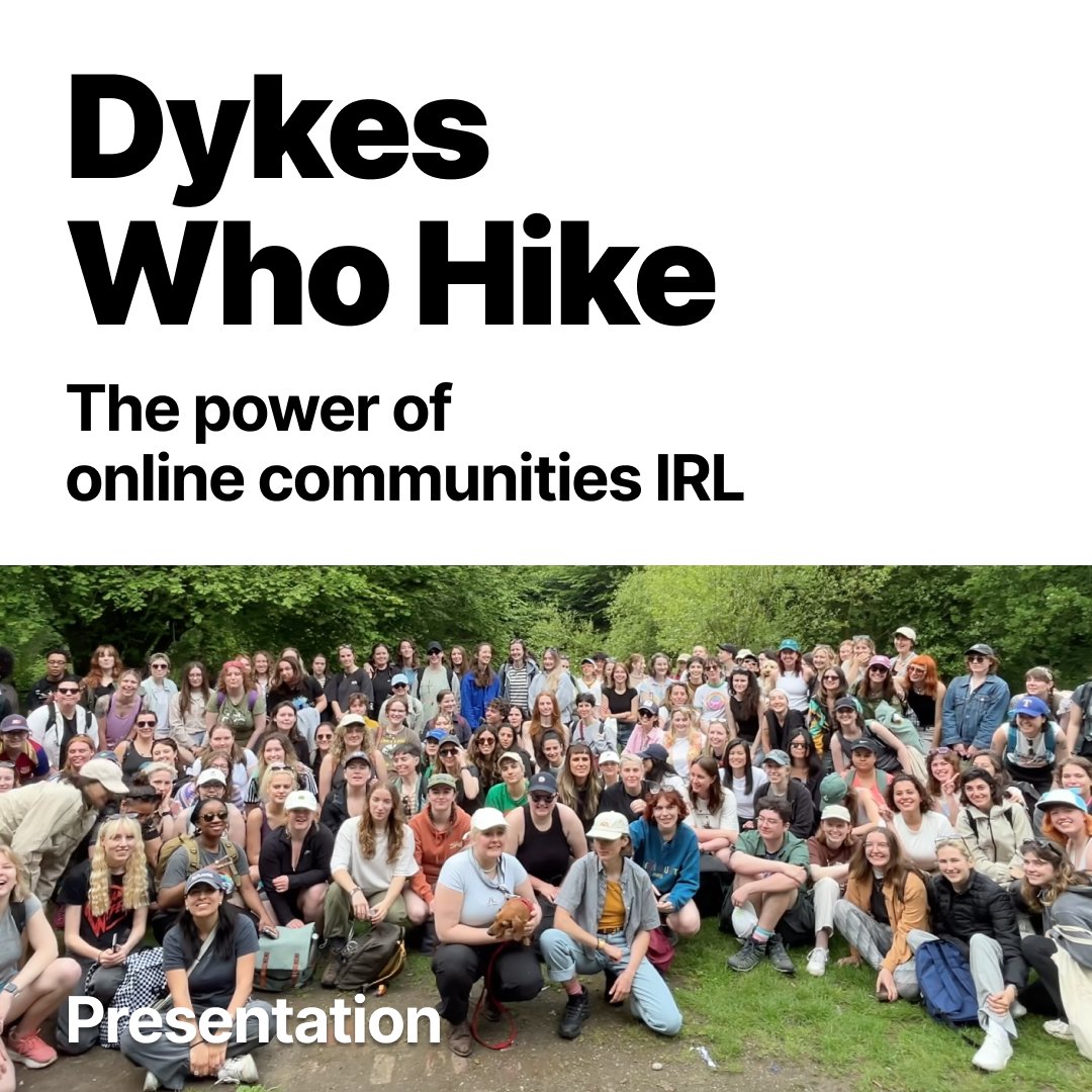 VCCP's tweet photo. 🌿 Dykes Who Hike: Building LGBTQ+ communities beyond nightlife. Want to hear more at #SXSW 2025? Vote for our talk on growing queer spaces IRL &amp; online with Lucy Cooper and Yasmin Message. 🗳️Vote here: https://t.co/eb5kQm5aeD https://t.co/xvOHeYaHGA