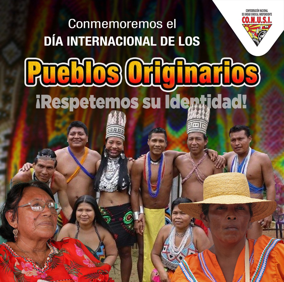 conusi21's tweet photo. Conmemorando el Día Internacional de los Pueblos Originarios, reafirmamos nuestro compromiso con el respeto y la preservación de su identidad cultural. 🌍 #PueblosOriginarios #IdentidadCultural #CONUSI https://t.co/Av6ALTxgsu