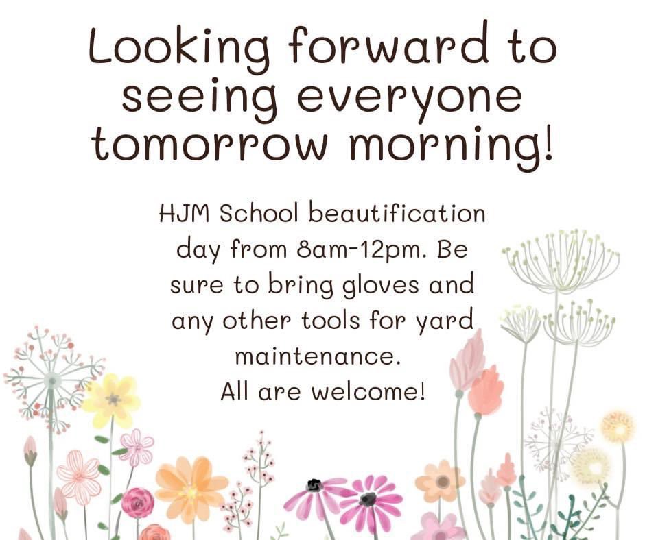 The seeds you plant today will blossom into the flowers of tomorrow! School beautification day kicks off our season of giving, caring and loving on HJ MacDonald Middle School. Please join us if you can!