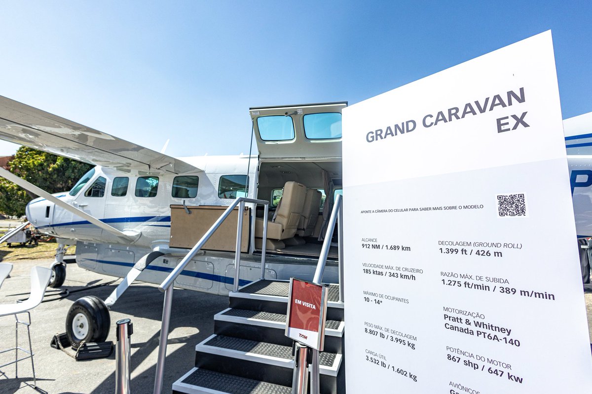 Cessna's tweet image. Thank you for joining us at #LABACE this week in São Paulo, Brazil 🥳 ✈️

#TAMAviacaoExecutiva #FlyCessna #OneTxtAvTeam #TextronAviation #VempraLabace #aviation #aviacao #avgeek #cessna