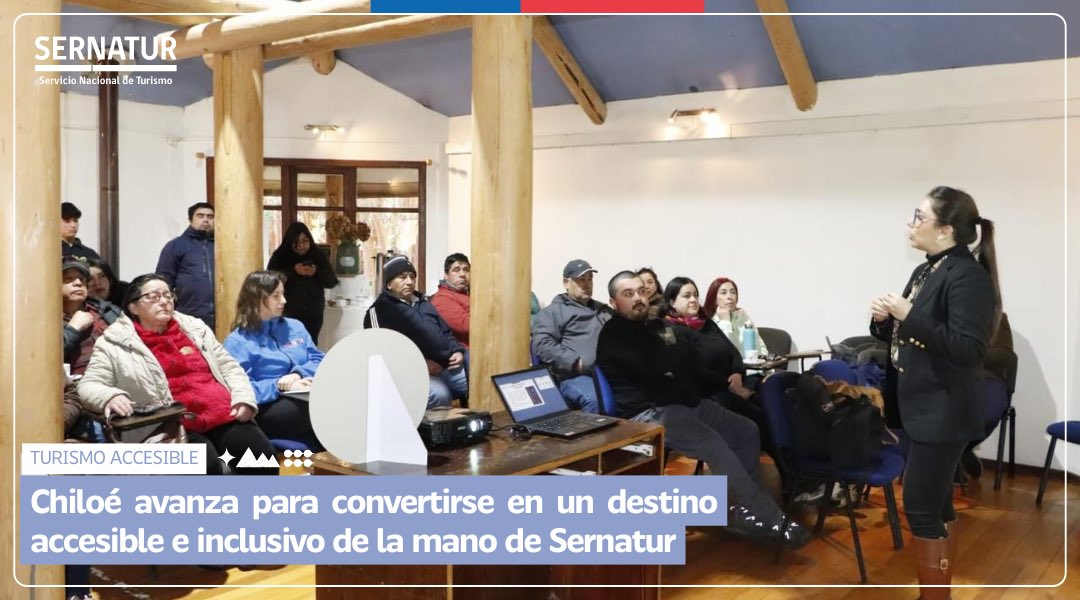 ♿️El servicio lideró una serie de intervenciones en la  Región de Los Lagos para fomentar el turismo inclusivo, como capacitaciones de actores clave y diagnósticos de accesibilidad de entornos urbanos y servicios turísticos.
🔗Más información: sernatur.cl/chiloe-avanza-…