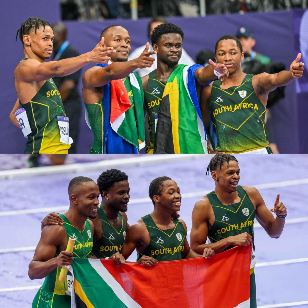 Danko Champions,Bayanda,Bradley,Shaun &amp; Akani,We so damn proud 🥈🇿🇦💚#Paris2024