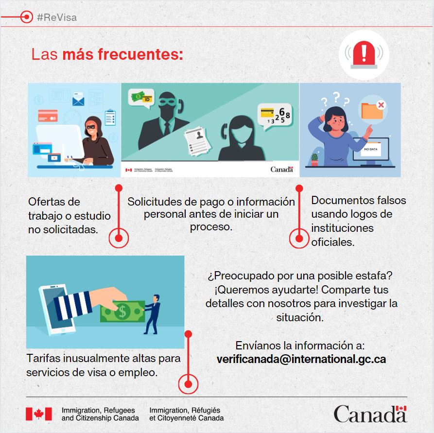 CanadayColombia's tweet photo. 🚫 No caigas en las estafas más comunes. Mantente informado y alerta. Si sospechas de fraude, reporta los detalles.
#ReVisa https://t.co/euyIUw4C8C