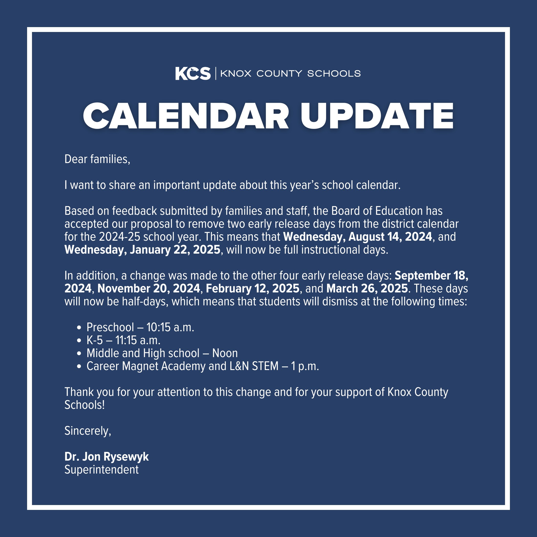 Knox County Calendar 25 26