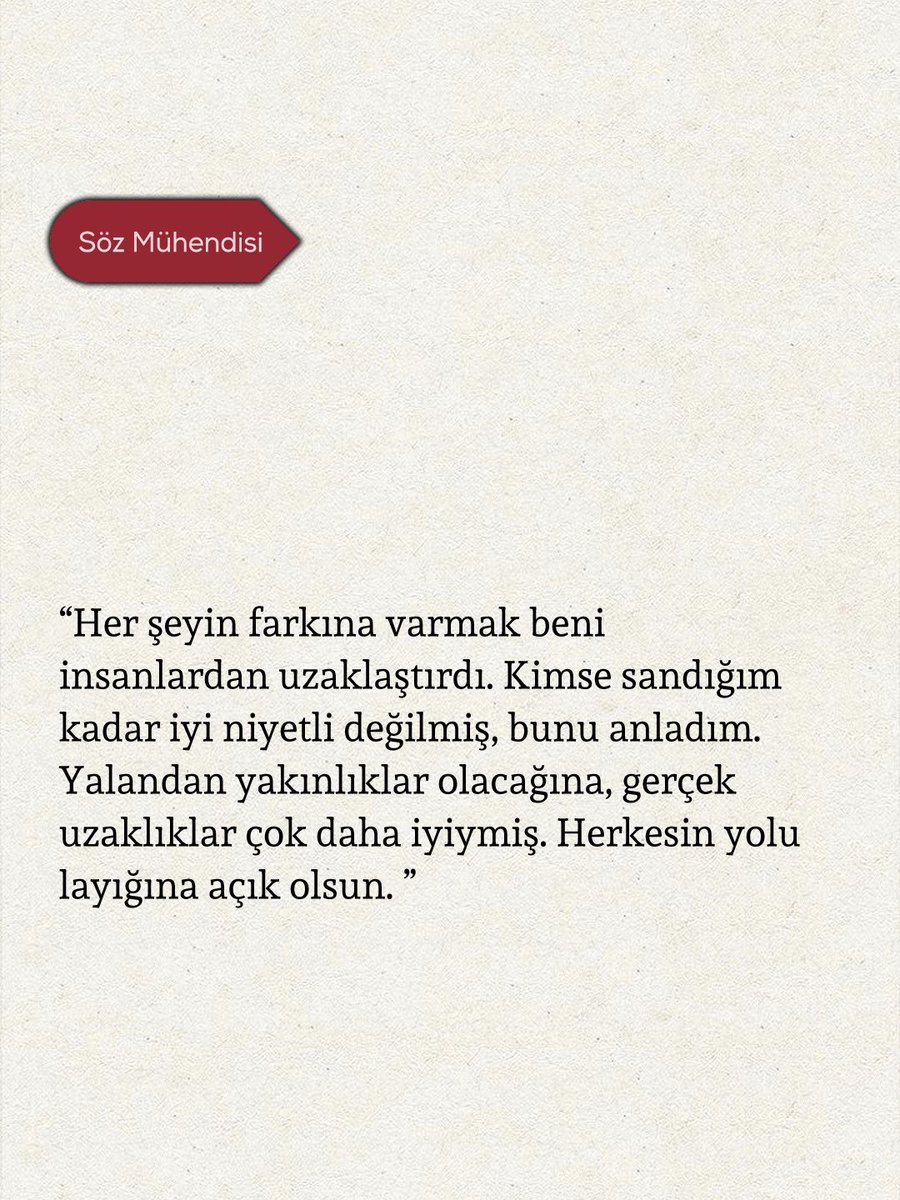 Son zamanlarda okuduğum en güzel yazı;