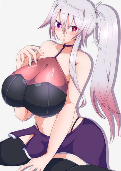 暑中お見舞い申し上げます 上着オフで軽装なうちのこヴェロニカさんだよ