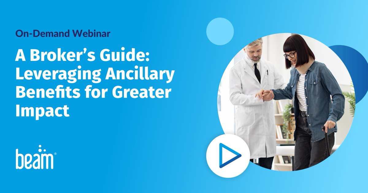 Watch our free on-demand webinar to learn about Beam's lineup of ancillary benefits and how they work together to help drive greater impact at your brokerage. ➡️ bit.ly/3WoxKcF