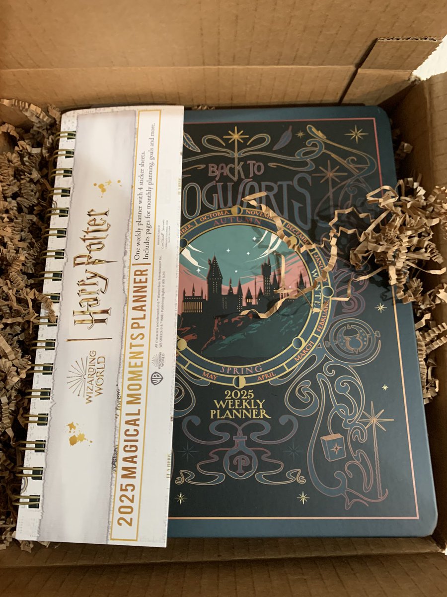 My Harry Potter 2025 planner from <a href="/Quest_Journals/">Con*Quest™ Journals</a> arrived in the mail! Started making plans for next year already!! Thank you!

#ConquestJournals #HarryPotter