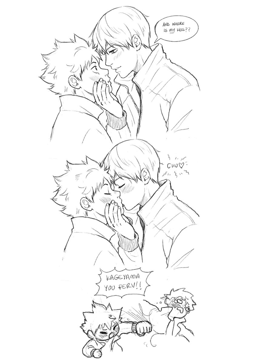 Where is his kiss, huh?? #kagehina