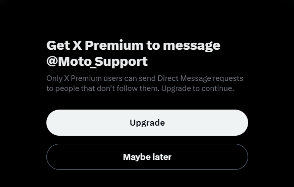 ToddMac30678501's tweet photo. @Moto_Support Please see below when trying to PM. https://t.co/gLSqNyNsCY
