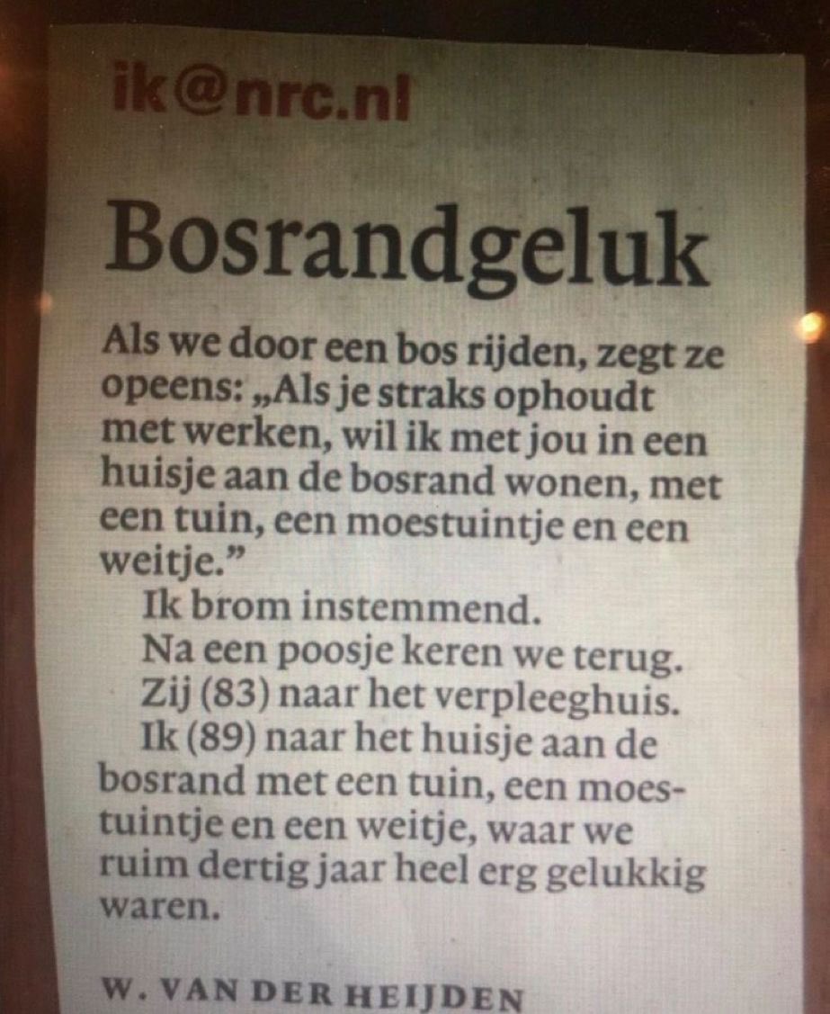 Ontroerend, mooi en verdrietig in één,