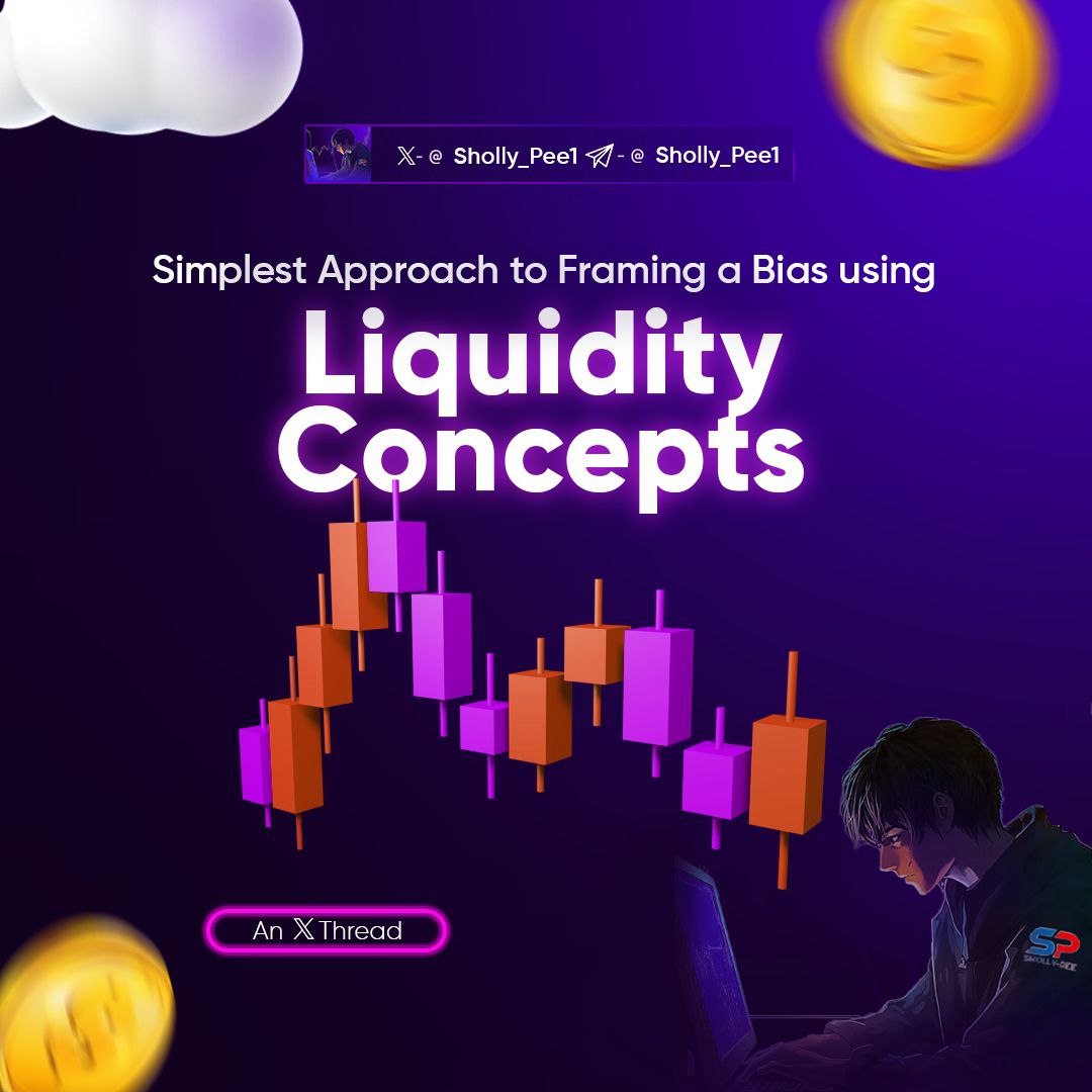 How to Frame a Bias in the simplest way using Liquidity Concepts 

This Content simplifies it like ABC 

A 🧵

Repost for Others 🫶🏾💯