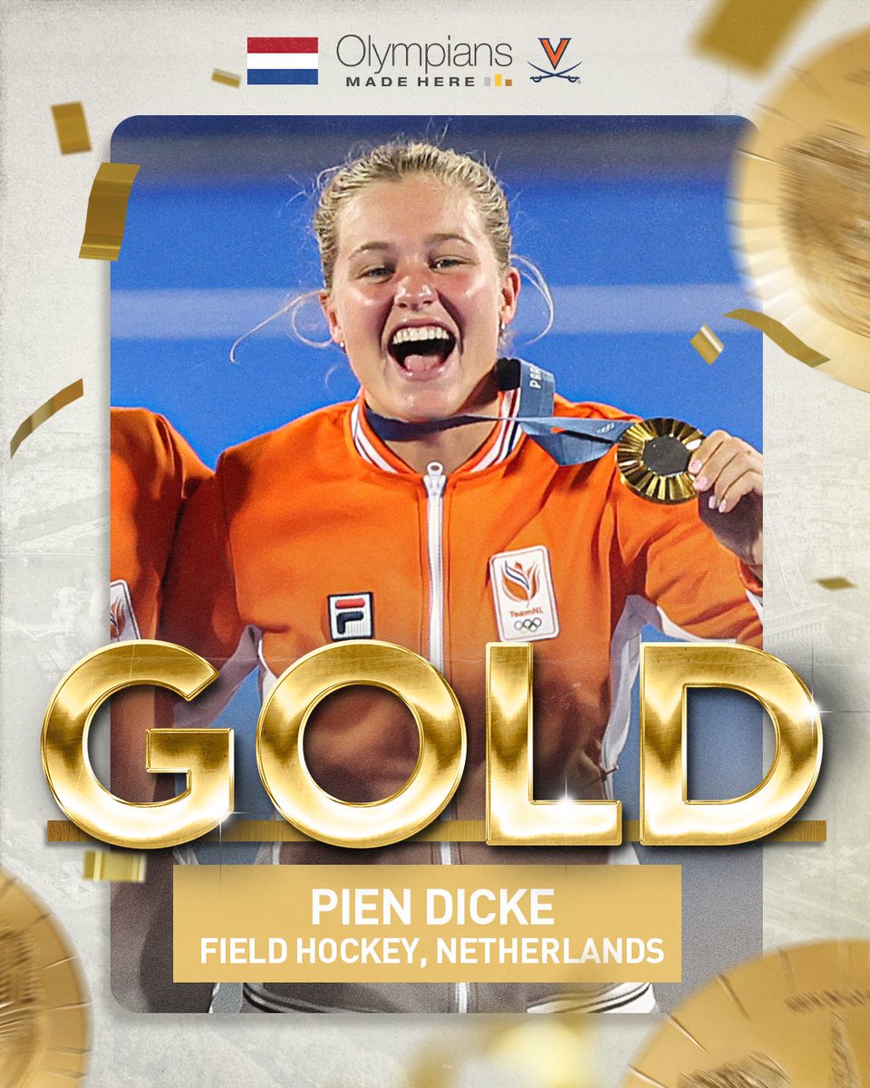 🥇 𝐆𝐎𝐋𝐃 𝐌𝐄𝐃𝐀𝐋𝐈𝐒𝐓 🥇
Congratulations Pien Dicke on winning 🥇 with the Dutch Field Hockey Team 🇳🇱🏑
#OlympiansMadeHere | #Paris2024 | #GoHoos