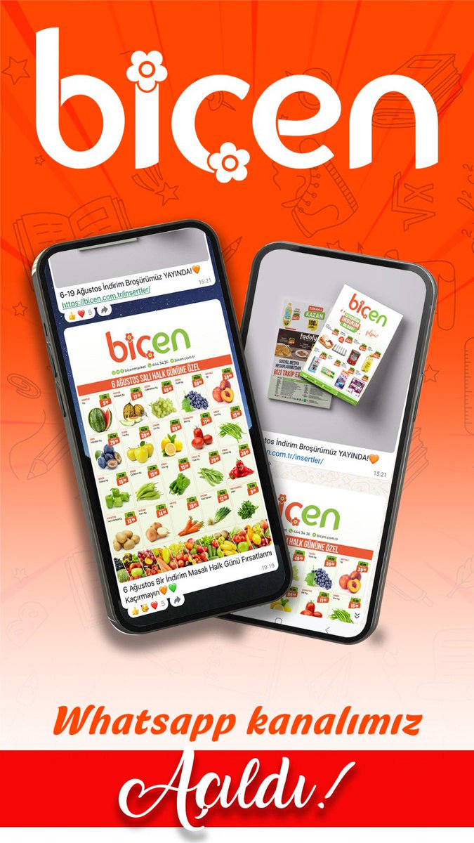 WhatsApp'ta Biçen Market kanalını takip edin: whatsapp.com/channel/0029Va… 🧡