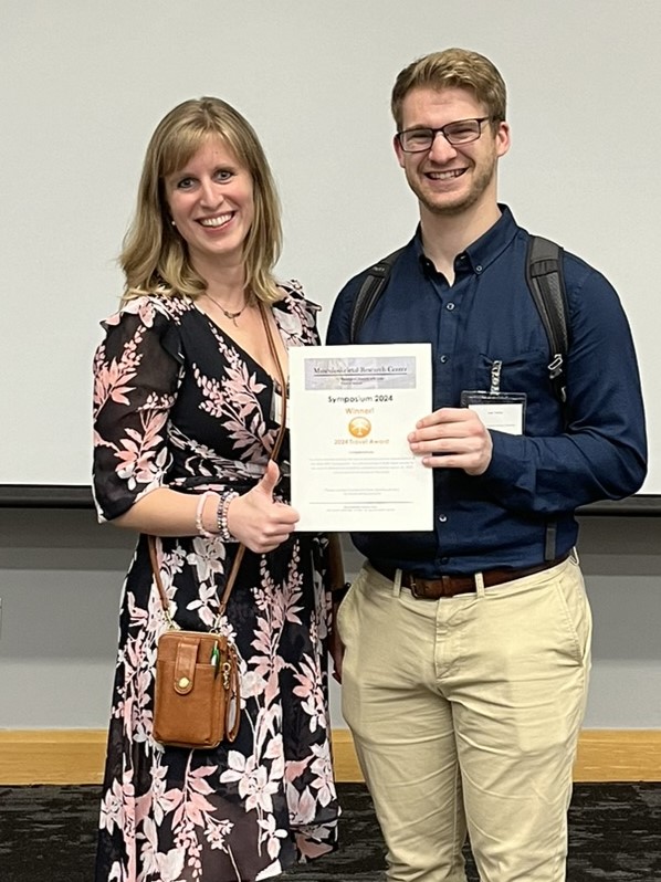 KBTimmer's tweet photo. It's been a great summer for presentations! I was recently awarded 3rd prize in a pitch contest for the IGB Early Innovator Program, and I also received a travel award for my presentation at the WashU MRC Symposium's Science SLAM - always a pleasure to present my #harleylab work! https://t.co/gpDipDWHVA