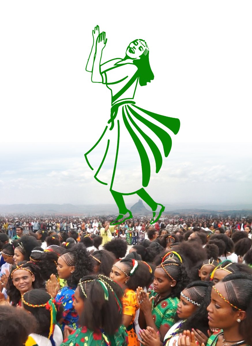 #Ashenda: A vibrant celebration of culture, unity, and womanhood in #Tigrai, where women and girls adorn themselves with colorful attire, dancing and singing in joyous harmony. 🌸✨ #AshendaTigrai2016 #Celebration.