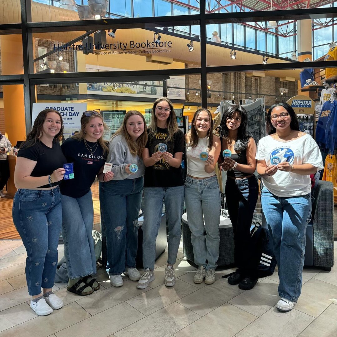 DPhiEIHQ's tweet photo. Recently, @dphiehofstra and other DPhiE chapters proudly observed Denim Day 💙. For 25 years, wearing jeans on the last Wednesday of April has been a powerful statement against victim blaming and a stand for sexual assault awareness. 

#denimday #sexualassaultawareness #dphie https://t.co/8BxDTEAzWW