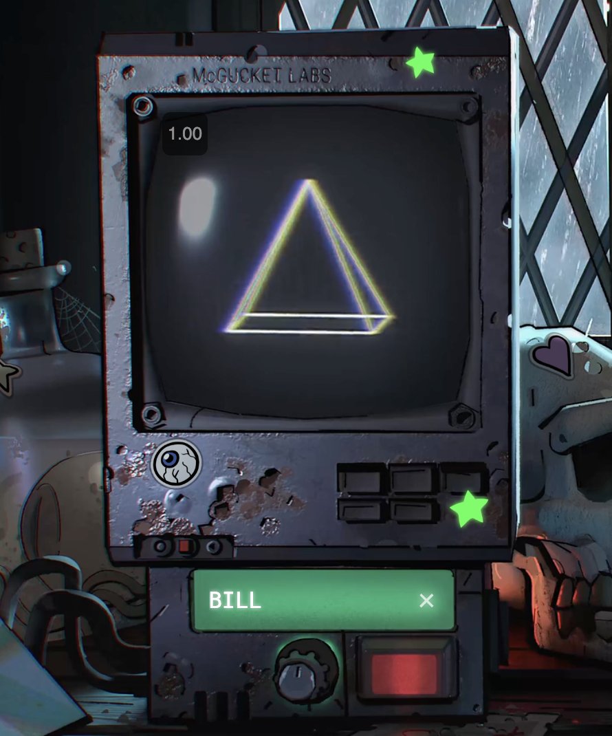 KeyanCarlile's tweet photo. Typing "Bill" takes you to a Sesame Street video about a triangle meeting a square. #CipherHunt #BookofBill https://t.co/yc0fFudF1J