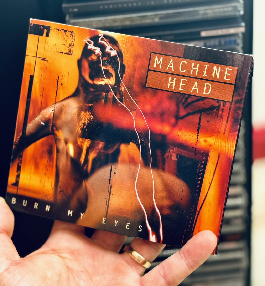 Chris112183's tweet photo. Burn My Eyes the debut studio album by Machine Head turn 30 years today . Happy fucking anniversary to this Amazing album ๐ป๐ช๐ค
Now playing ๐ฟ
Burn My Eyes by Machine Head
1994 Europe Digipak Edition
Label: Roadrunner Records
@MfnH #Cdcollector #Cdmania #Cdcollection https://t.co/3JTI3Zz8Mg