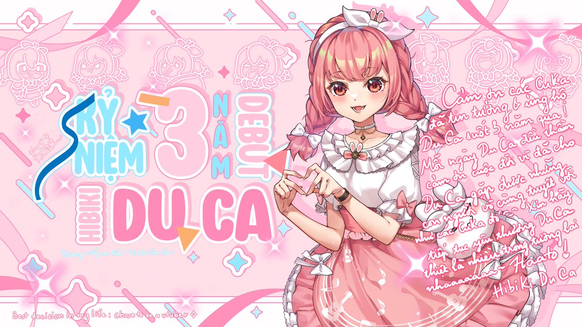 hibikiduca's tweet photo. Happiii 3rd anniversary 🍫🍓
Chiến lợi phẩm sau stream: Art tràn bờ đê yayyayyay 🥰🎀🎀❤️
#3CaCaCa #vtuber #3rdAnni https://t.co/QXUCa1R1nI