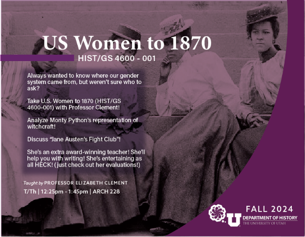 Looking for a History course for the fall semester? Check out these featured courses! 🌟📓🧐

HIST 3910: Indigenous Land Stewardship
HIST 4300-001: Space &amp; Politics in Modern Latin America
HIST 4410-001: Arabian Days Caliphates
HIST 4600-001: US Women to 1870.