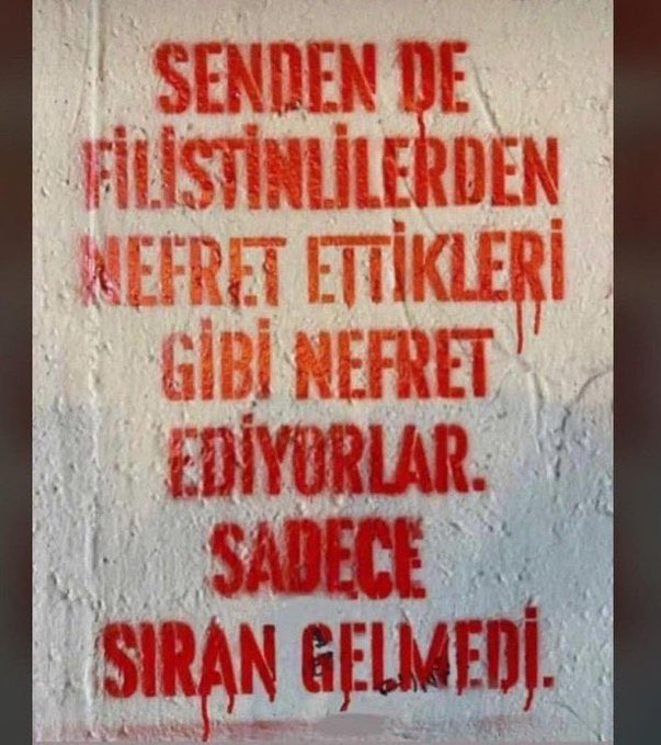 Mazlum coğrafyanın evlatlarını sonuna kadar destekleyeceğim..