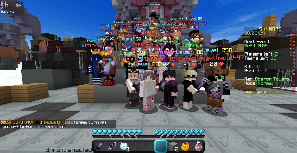 oJakeyyy's tweet image. After so many hours FINALLY 60 star in skywars and the descent ap completed (not even max skywars 😭) thank you for everyone who played teams/sat in calls with me losing my mind 😎